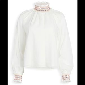 Warm nyc brand daisy blouse size 2